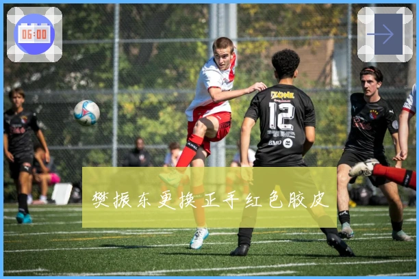 樊振东更换正手红色胶皮